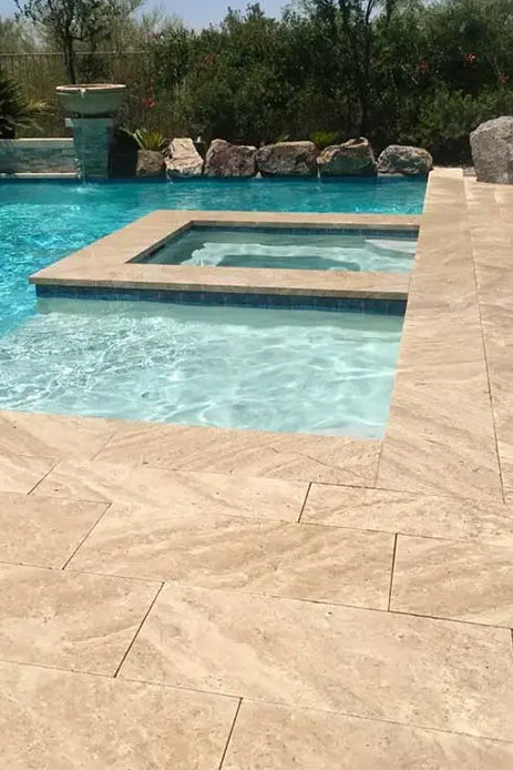 Valley Group advise to not use natural stone as pool lining tiles.