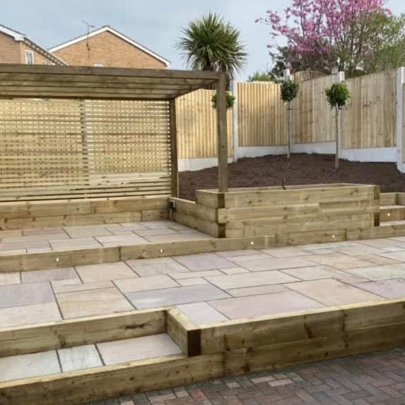 New Softwood Green Sleepers 2.4m 8x4 Each