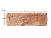 Red Clamp Brick Slips per 1/2 M2