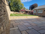 ANTIQUED AND TUMBLED RAJ GREEN HAND DRESSED CALIBRATED SANDSTONE 22MM PATIO-PROJECT-FULL-PACK-20M2