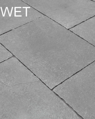 Grey Limestone Hand Dressed calibrated paving slab 22mm 60x60 single piece