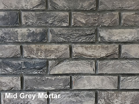Slate Grey Brick Slips per 1/2 m
